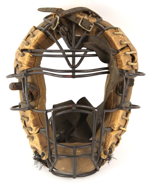 1940s circa Game Worn Catchers Mask (MEARS LOA)