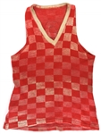 1915-28 circa Game Worn Basketball Uniform w/ Checkered Sweater Jersey & Trunks (MEARS LOA)