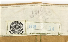 1915-28 circa Game Worn Basketball Uniform w/ Checkered Sweater Jersey & Trunks (MEARS LOA)