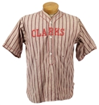 1910s-20s Clarks Game Worn Flannel Baseball Jersey (MEARS LOA)