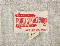 1940's circa New London Game Worn Flannel Baseball Jersey (MEARS LOA)