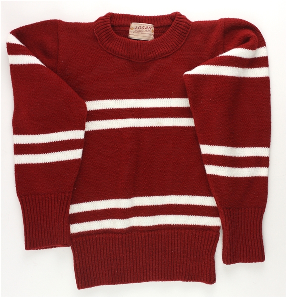 1910-20 circa Vintage Antique Logan Knitting Mills Football Jersey Sweater 