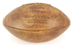 1963 circa Green Bay Packers Game Used Wilson ONFL Rozelle "The Duke" Football w/ Thorp Sporting Goods & World Champion Stamps (MEARS LOA)