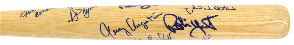 1993 Milwaukee Brewers Multi Signed Mini Bat w/ 14 Signatures Including Robin Yount, Ted Simmons, Cecil Cooper & More (JSA)