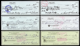 1972-90 Sam Snead 7-Time Major Champion Signed Personal Check Collection - Lot of 10 