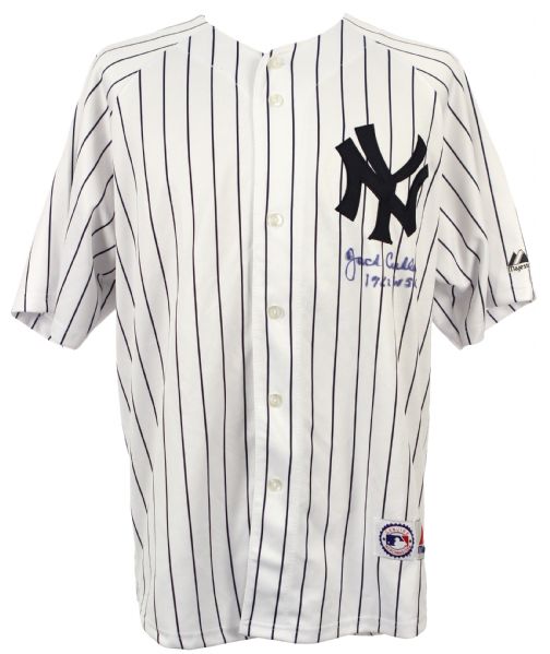 2000s Jack Cullen New York Yankees Signed Jersey (JSA)