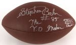 2000s Stephen Baker New York Giants Signed Football (JSA)