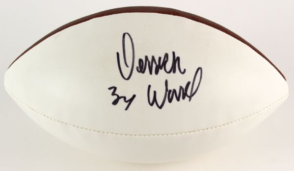2005-06 Derrick Ward New York Giants Signed Football (JSA)