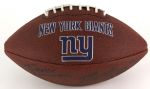 1990's Signed New York Giants Team Logo Football w/ SB XXI XXV Champs Inscription (JSA)