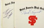 1972-74 Hank Raymond Jim Irwin Marquette Warriors/Green Bay Packers Signed St Francis High School Athletic Recognition Night Programs - Lot of 2 (JSA)