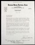 1926-48 George Halas Amos Alonzo Stagg Photocopies Letter Collection - Lot of 3
