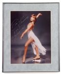 1968 Peggy Fleming Olympic Champion Figure Skater Signed 10 1/2" x 13" Framed Photo (JSA)