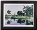 1989 Greg Norman 22" x 27" Framed Greater Milwaukee Open Lithograph 
