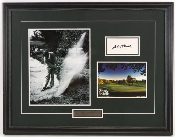 1928 Johnny Farrell US Open Champion Signed 17" x 23" Framed Display (JSA)