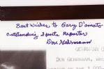 1952-53 Don Gehrmann 1,000 Yard Record Holder Signed 14 x 18 Framed Photo (JSA)