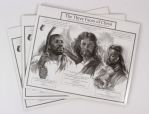 1993 Three Faces of Christ 16" x 20" George Pollard Lithographs - Lot of 3 