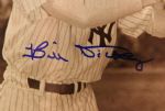 1980's Bill Dickey New York Yankees Signed 22 x 27 Framed Display (JSA)