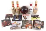 1990s-2000s Bowling Billiards Memorabilia Collection - Lot of 14 w/ Sean Rash Signed Tournament Used Brunswick Meanstreak Ball, Signed Pins & More (JSA)
