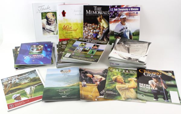 1990s-2000s Golf Media Guide Program Collection - Lot of 113