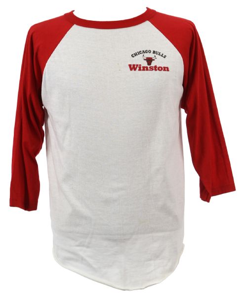 1980s Chicago Bulls Winston 3/4 Sleeve Promotional Shirt 