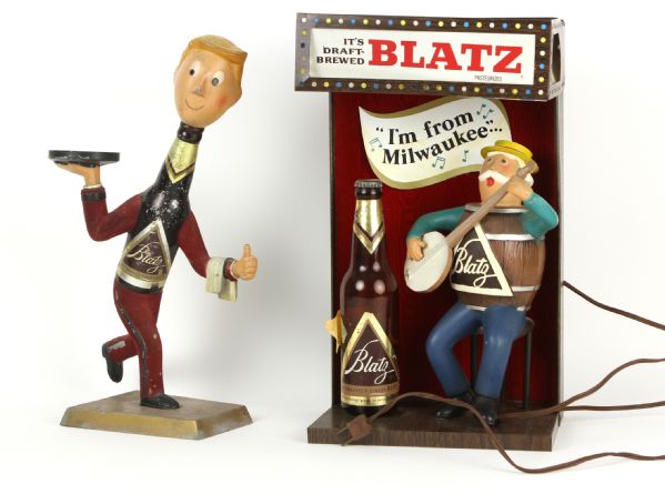 1960s Blatz Beer Bar Display Collection - Lot of 2 