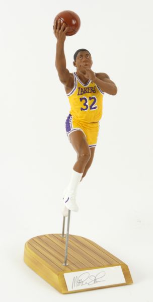 1994 Magic Johnson Los Angeles Lakers 14" Salvino Home Figure w/ Signed Cut (Salvino COA) 87/950