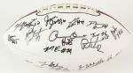 2000-02 circa Wisconsin Badgers Team Signed Football w/ 42 Signatures Including Barry Alvarez, Brooks Bollinger & More (JSA)