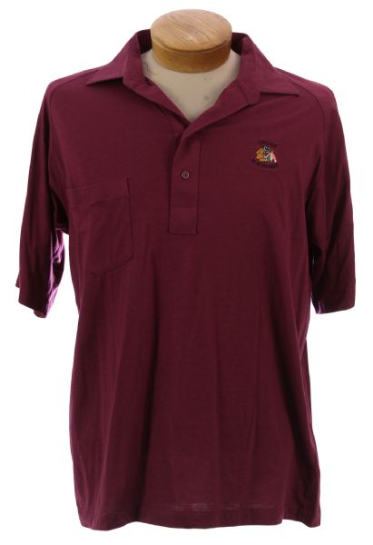 1980s Chicago Blackhawks Mark Scot Collection Polo Shirt