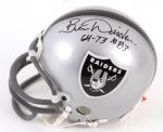 1990's Ben Davidson Art Thoms Signed Oakland Raiders Mini Helmet (JSA)