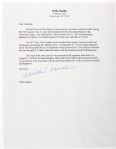 1980s Willis Hudlin Cleveland Indians Signed Info Sheet (JSA)