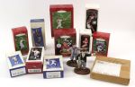 1990s-2000s Football Baseball Baketball Golf Auto Racing Memorabilia Colleciton - Lot of 25 w/ Ornaments, Hartlands, Howie Long/Reggie White Candy Bars & More 