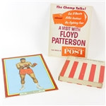 1959-64 Boxing Olympic  Memorabilia Collection - Lot of 3 w/ Muhammad Ali, Floyd Patterson & 1964 Olympics