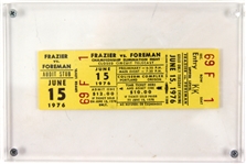 1976 (June 15) Joe Frazier George Foreman Heavyweight Title Bout Closed Circuit Ticket