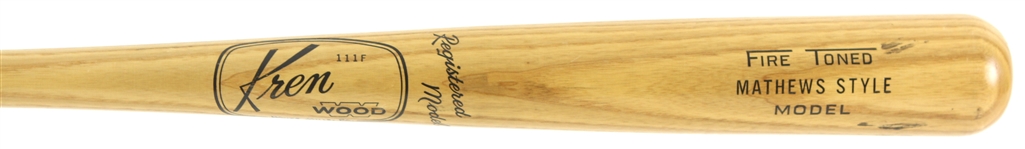 1952-65 Yogi Berra Eddie Mathews Kern Wood Store Model Bat Collection - Lot of 2