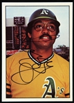 1975 Reggie Jackson Oakland Athletics Signed Trading Card (JSA)