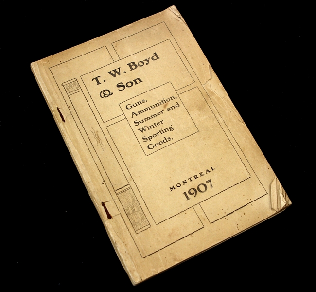1907 TW Boyd & Son Montreal Guns Ammunition Summer & Winter Sporting Goods Catalog