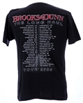 2000's Brooks & Dunn Signed Cap & Tour T Shirt - Lot of 2 (JSA)