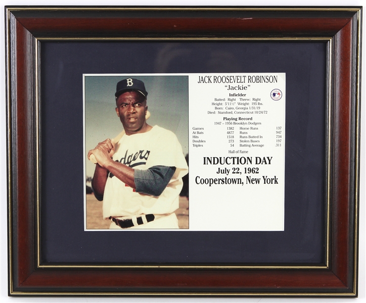 1970s-2000s Baseball Football Basketball Hockey Memorabilia Colleciton - Lot of 43 w/ Framed Photos, Jeromy Burnitz Signed Glove & More 