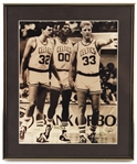 1970's-2000's Baseball Football Basketball Hockey Memorabilia Colleciton - Lot of 43 w/ Framed Photos, Jeromy Burnitz Signed Glove & More 