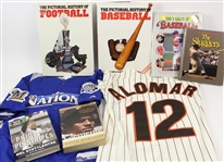 1980s-2000s Baseball Football Basketball Book & Jersey Collection - Lot of 26