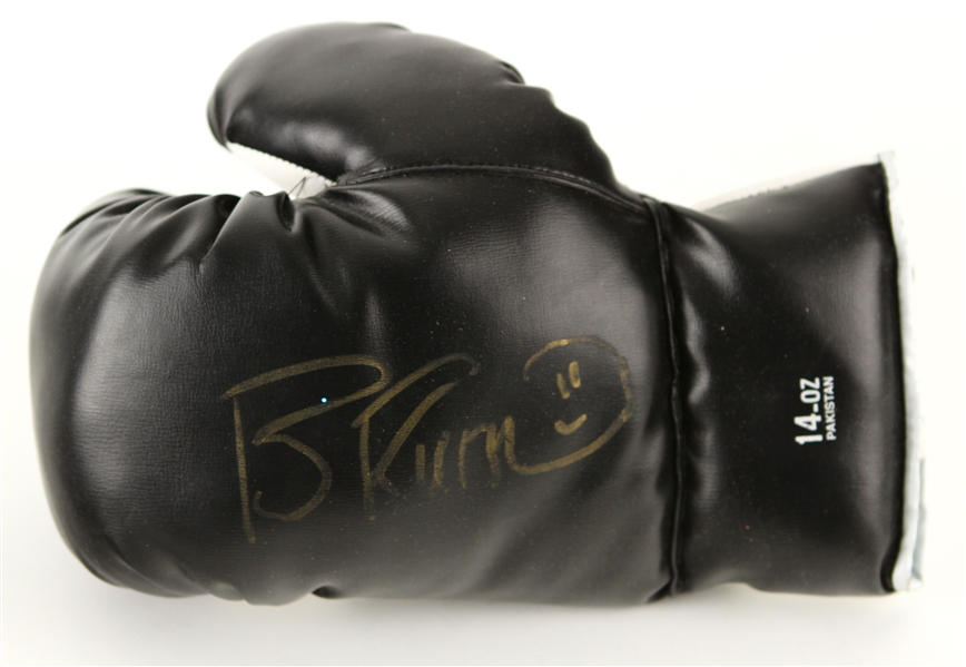 1996 Frank Bruno Signed Boxing Glove Worn During Training For Title Fight w/ Mike Tyson (MEARS LOA)