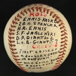 1957 (June 9) Vinegar Bend Mizell St. Louis Cardinals Game Used ONL Giles Victory Baseball (MEARS LOA)