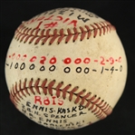 1957 (June 9) Vinegar Bend Mizell St. Louis Cardinals Game Used ONL Giles Victory Baseball (MEARS LOA)