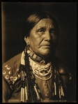 1907 Otoe Indian Woman 5 7/8" x 7 3/4" Origninal Studio Photo (by George B. Cornish)