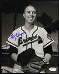 1953-63 Earl Gillespie "Voice of the Milwaukee Braves" Signed 8" x 10" Photo (JSA Hologram) 