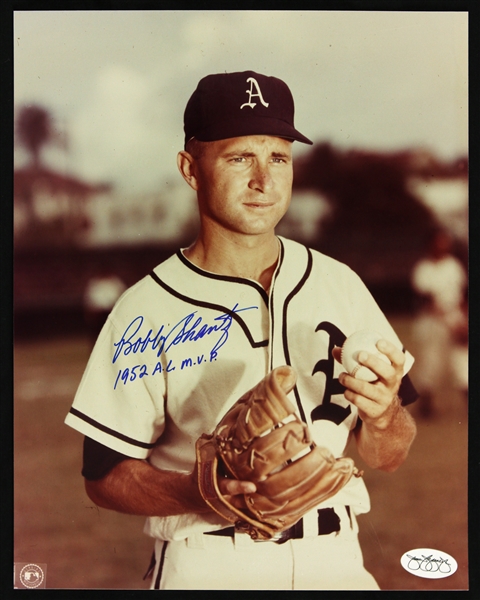 1952 circa Bobby Shantz Kansas City Athletics Signed 8" x 10" Photo (JSA Hologram) 