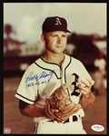 1952 circa Bobby Shantz Kansas City Athletics Signed 8" x 10" Photo (JSA Hologram) 