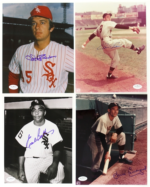 1960s-70s Signed Chicago White Sox 8" x 10" Photo Collection Pierce Bahnsen Battey Carrasquel (JSA Hologram)