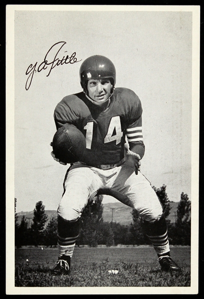 1950s Y.A Tittle San Francisco 49ers 4" x 6" B/W Photo