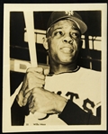 1950s Willie Mays New York Giants 4" x 5" B/W Photo